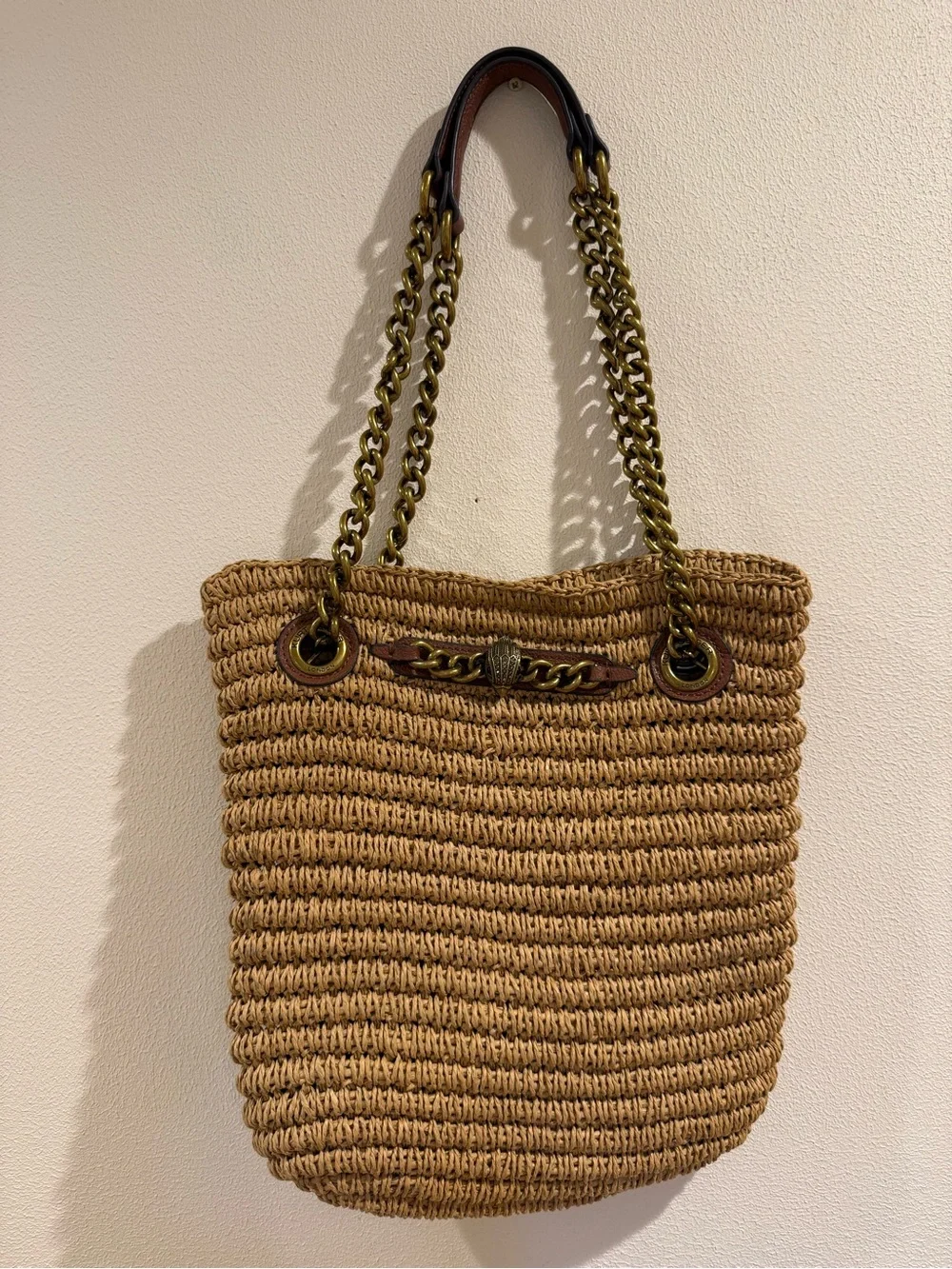 Kurt Geiger London Chelsea Raffia Tote